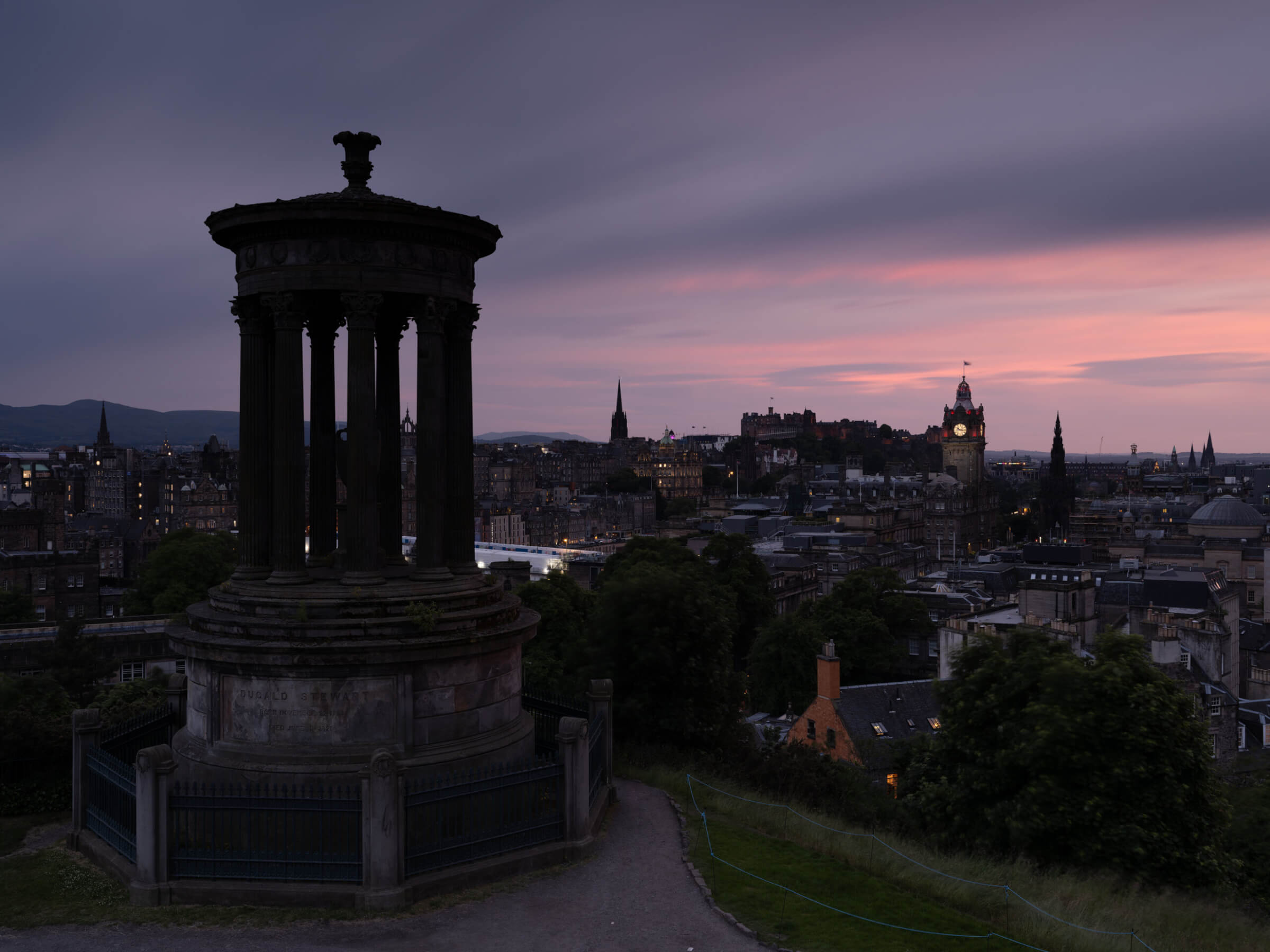 Edinburg Monument Early Blue Hour - Before